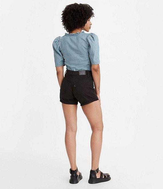 Levi's® Mid Rise Update Cuffed Hem Stretch Denim Shorts Product Image