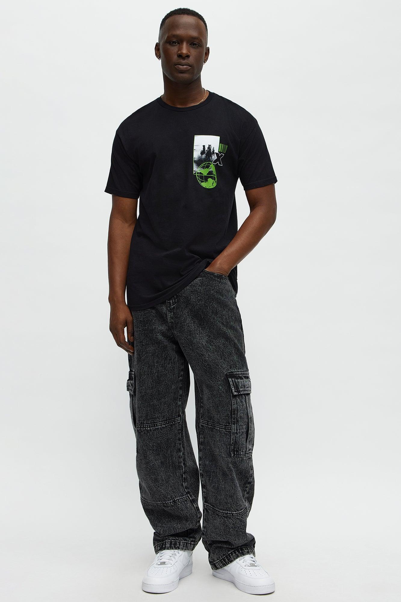 The Wild World Stampede Short Sleeve Tee - Black Male Product Image