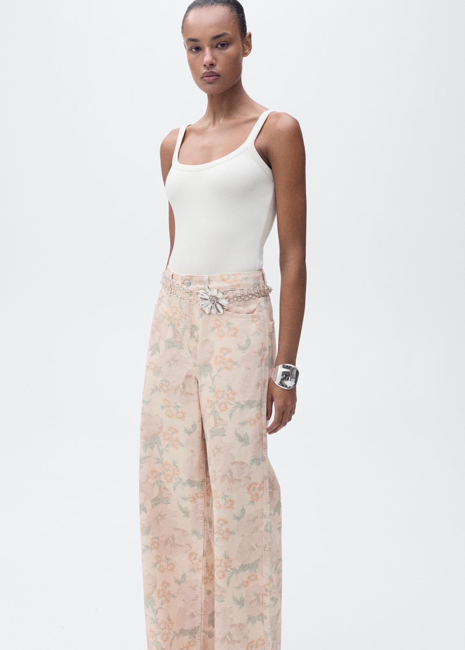 Ribbed cotton bodysuit - Women | MANGO USA Product Image