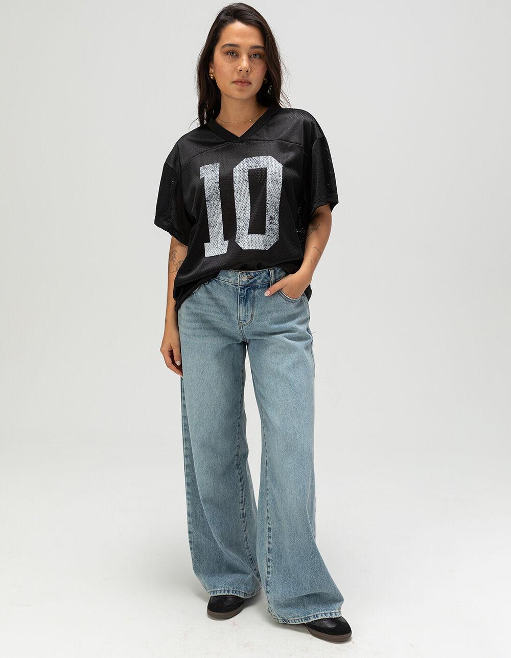 RSQ Womens High Rise Baggy Jeans - WASHED BLACK Product Image