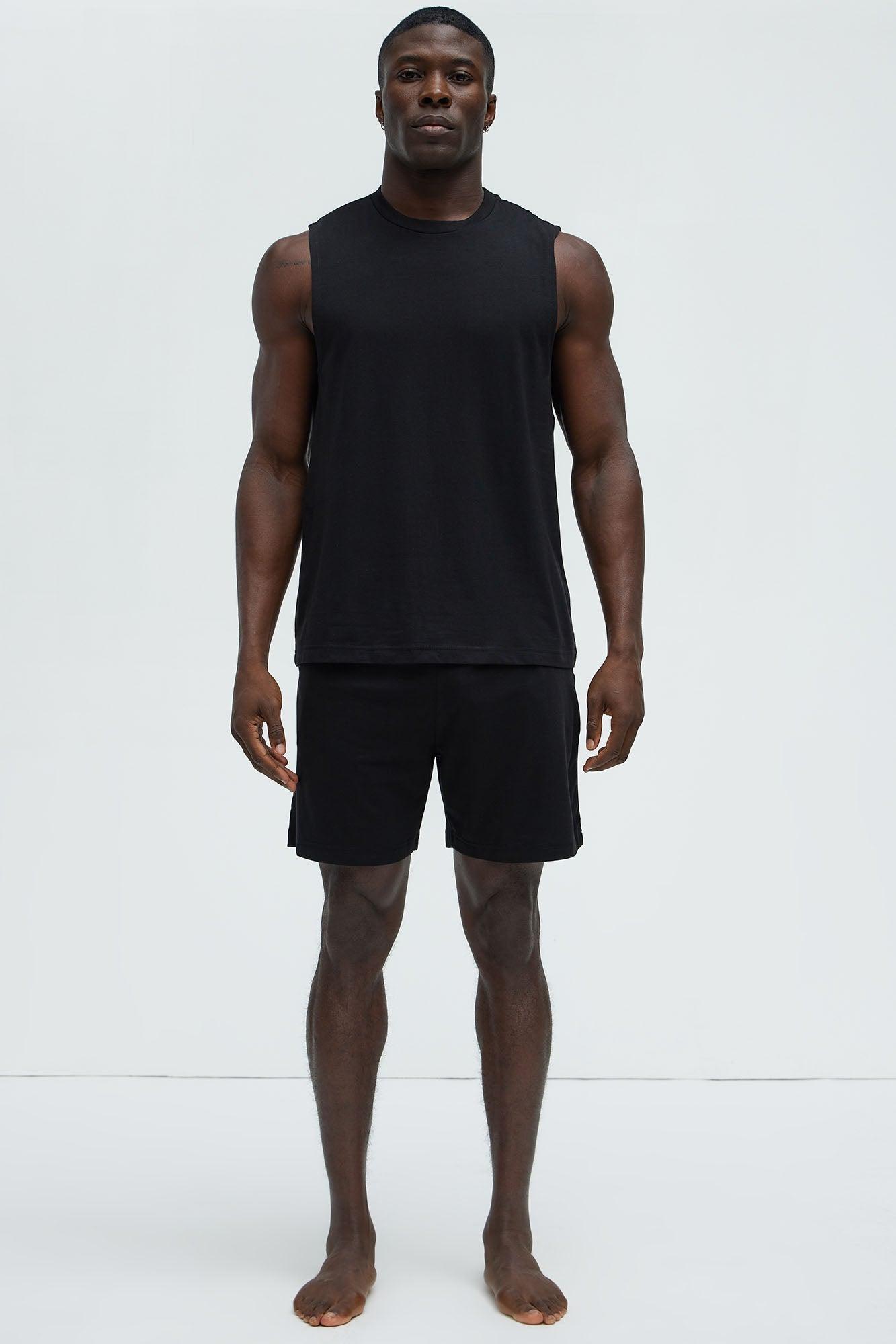 Essential Modal Lounge Shorts - Black Product Image