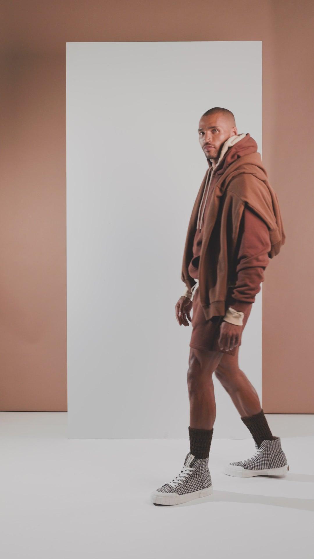 Tyson Oversized Heavyweight Hoodie - Brown Product Image