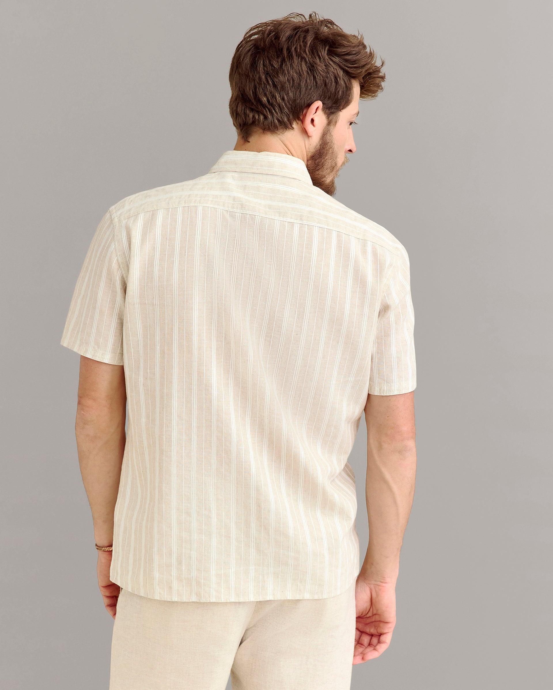 Short Sleeve Barre Stripe Treme Shirt -  Product Image