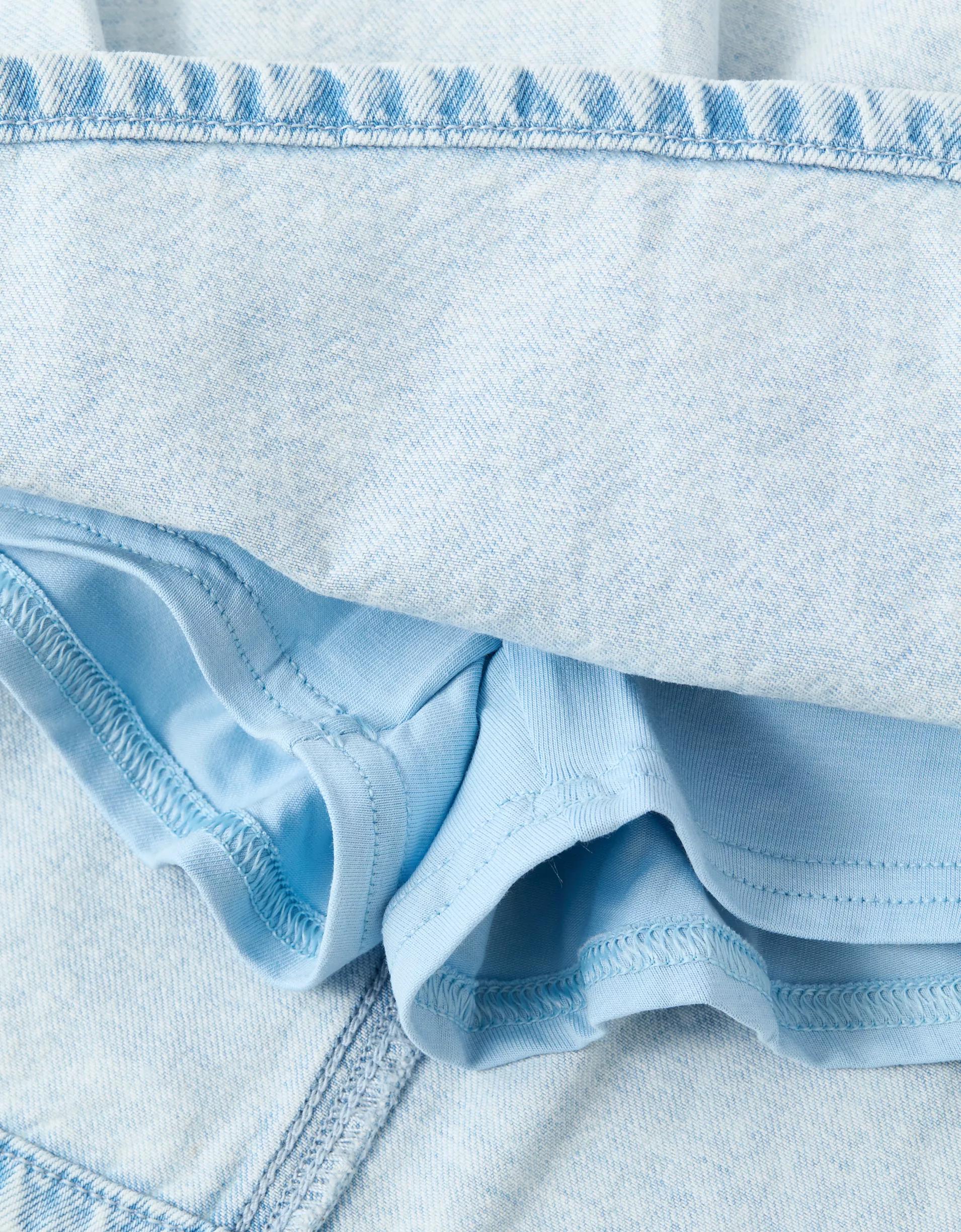 AE Pleated Denim Mini Skort Product Image