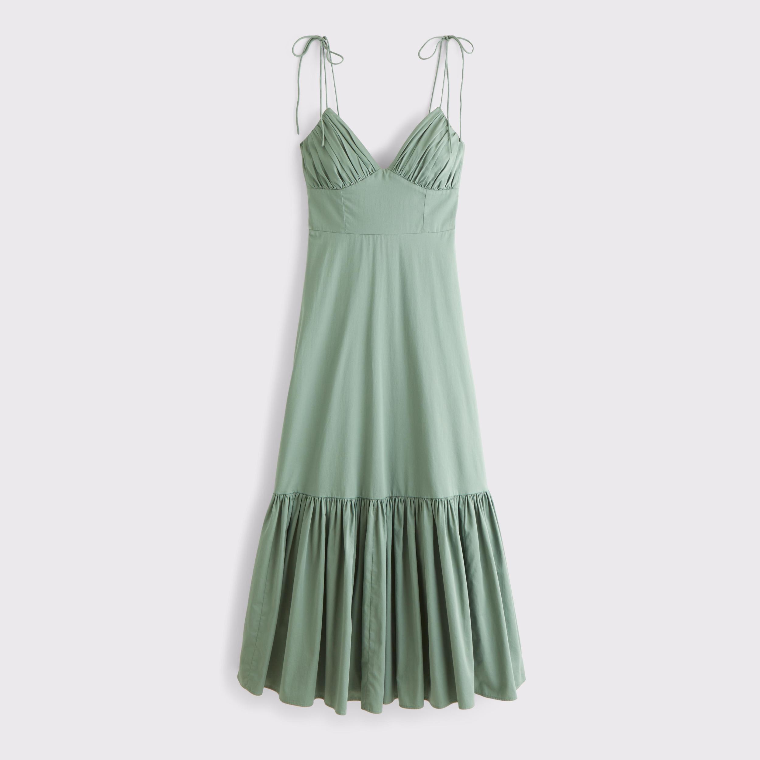 Tie-Strap Tiered Maxi Dress Product Image