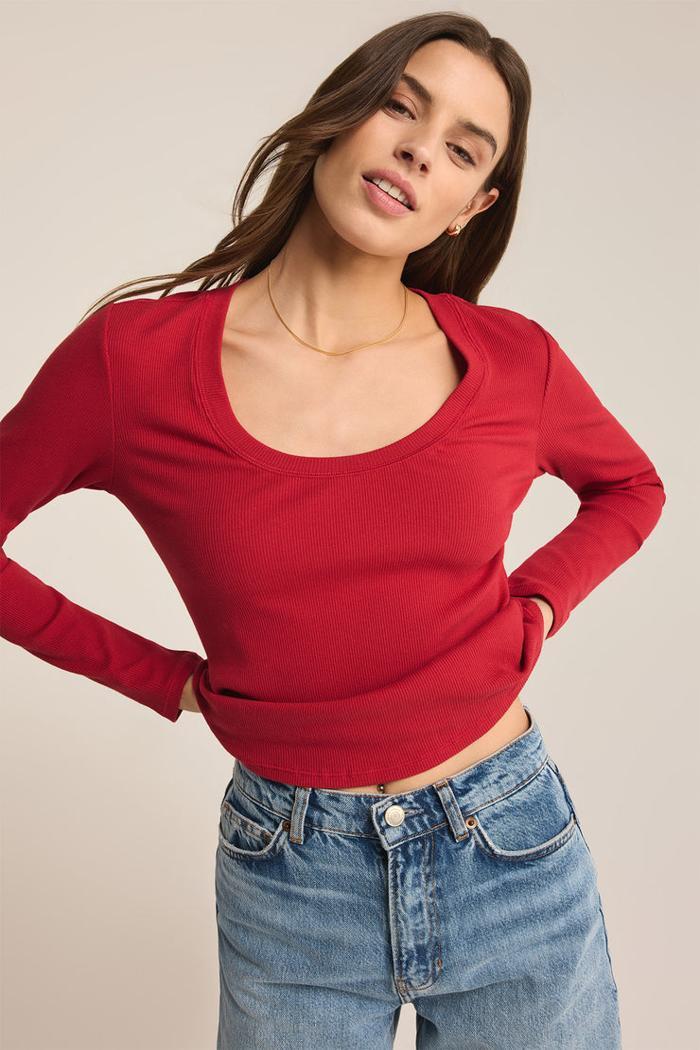 Sirena Rib LS Tee Product Image