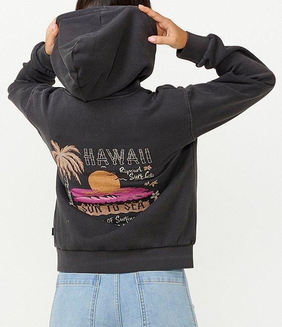 Rip Curl Sun To Sea Relaxed Long Sleeve Fleece Hoodie Product Image