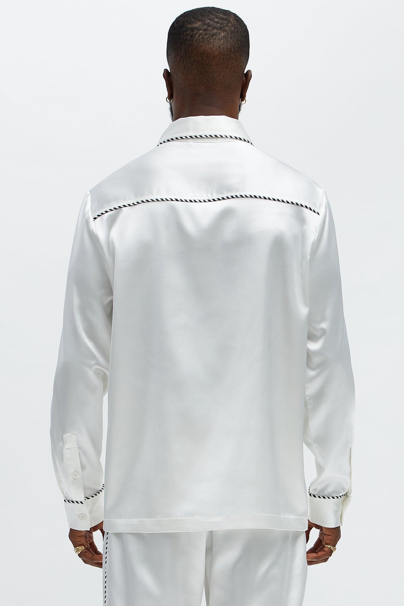 Luxe Button Up Shirt - White Male Product Image