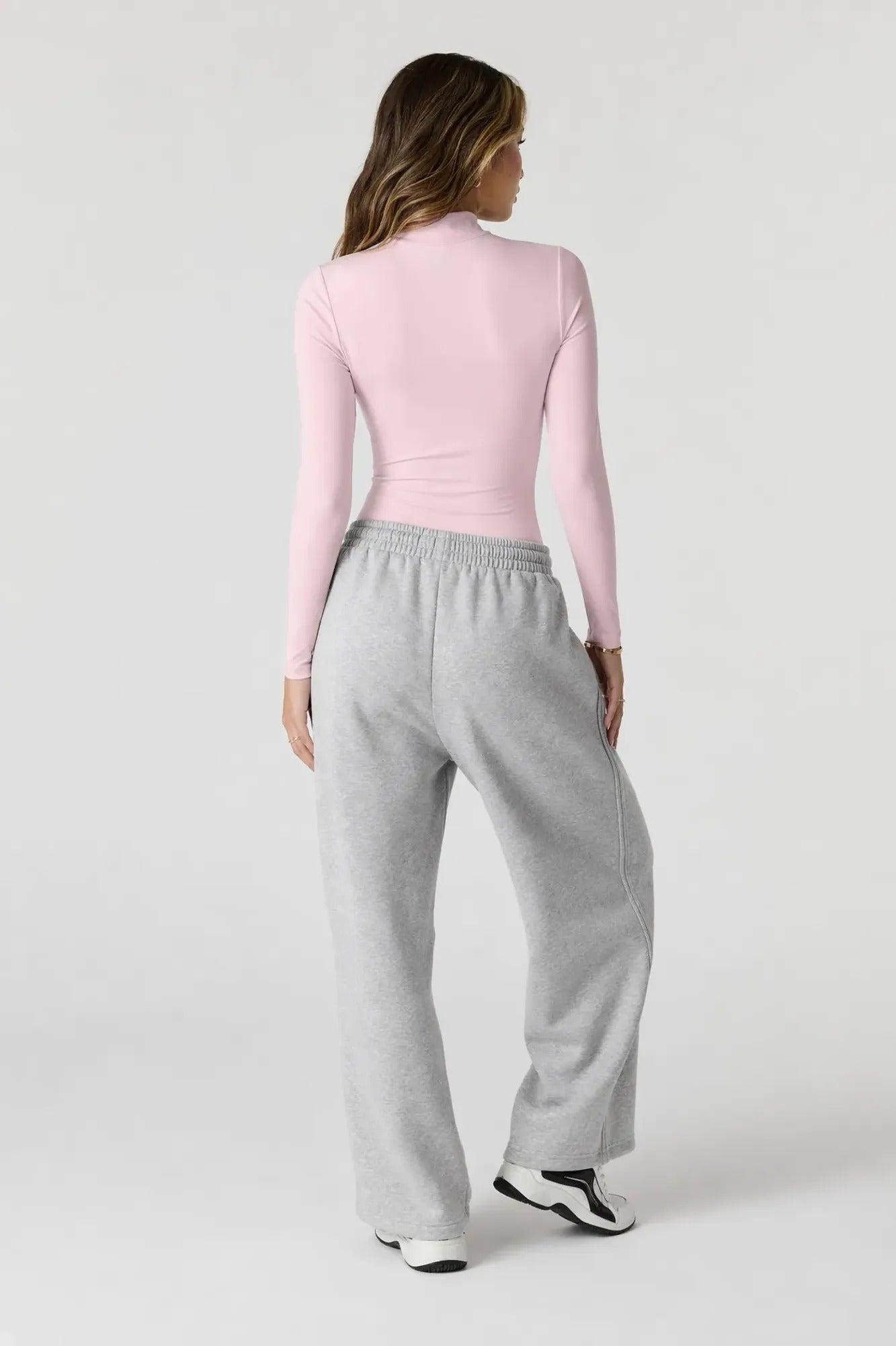 Contour Half Zip Long Sleeve Bodysuit Female Product Image
