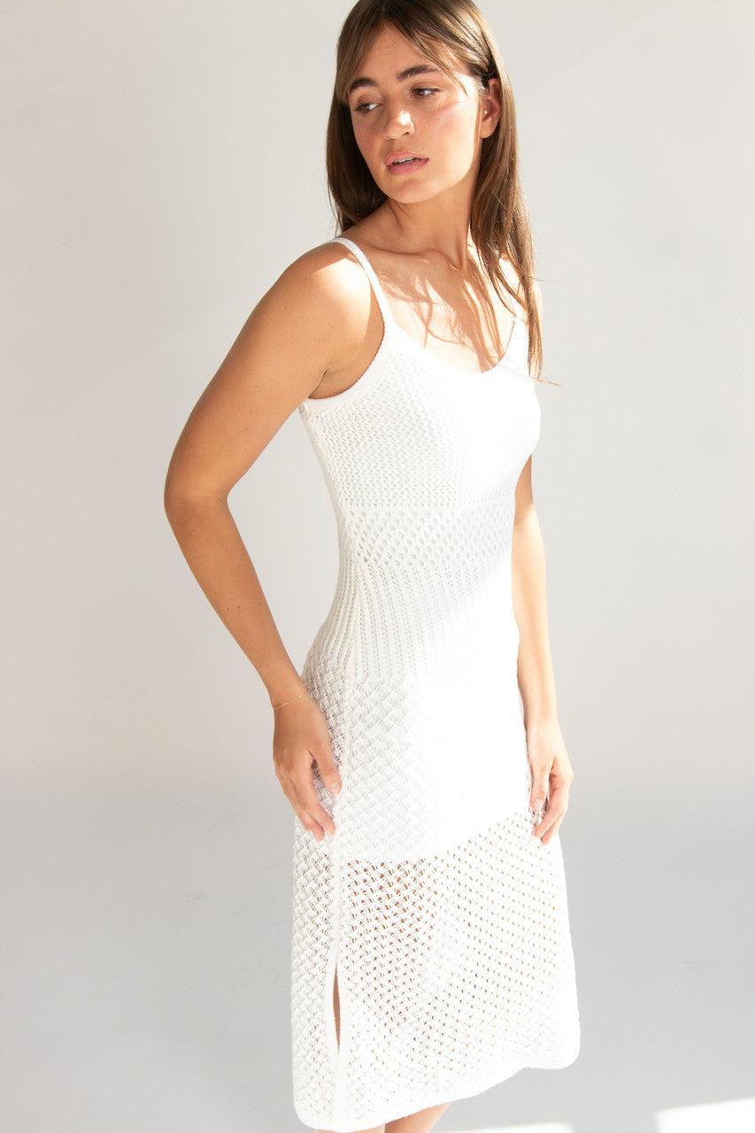 Lined Crochet Maxi Dress Product Image