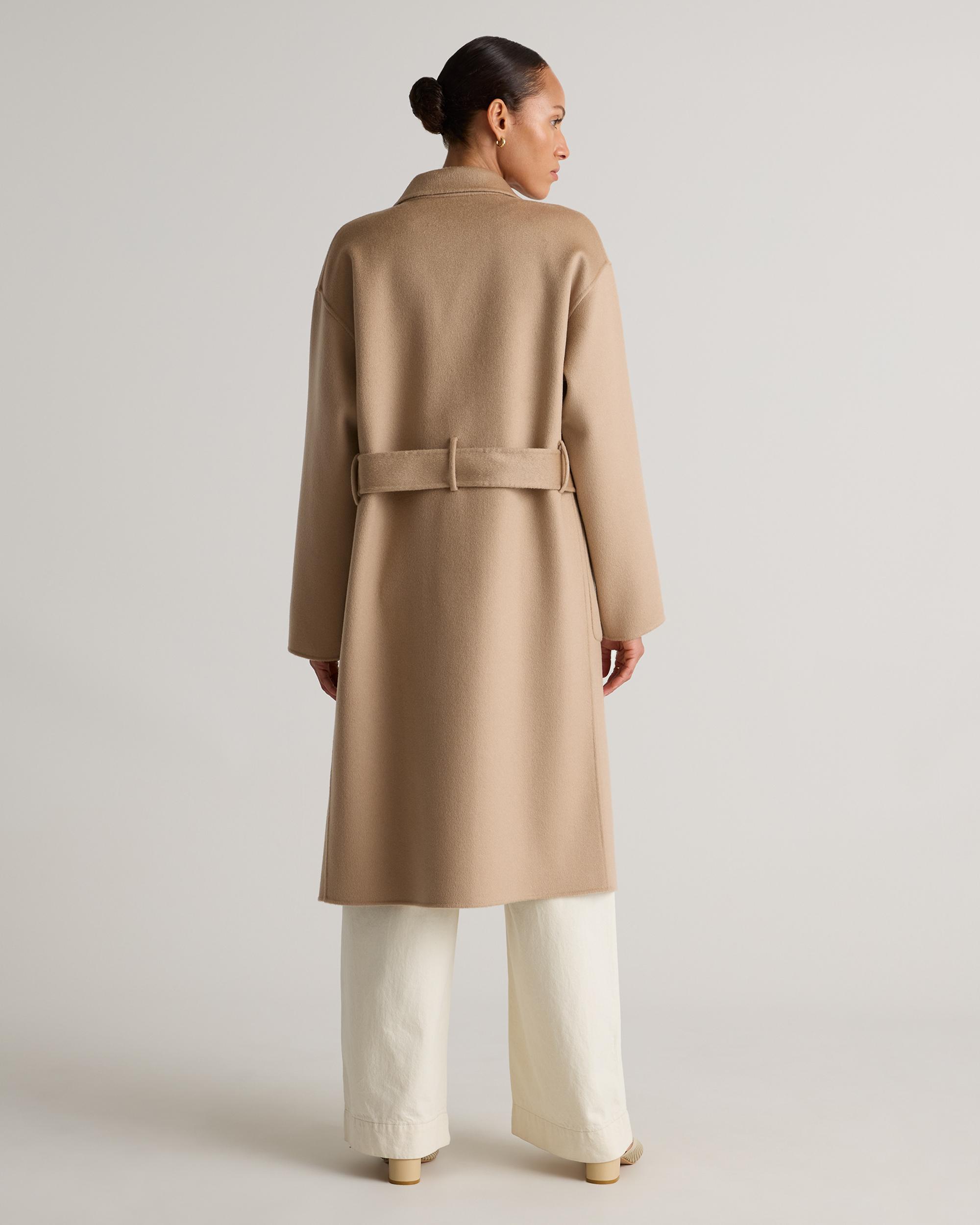 Quince | Women's 100% Mongolian Cashmere Double-Faced Double-Breasted Wrap Coat Size XS Product Image