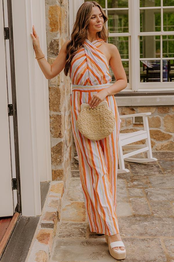 Sweet Sunshine Stripe Jumpsuit Product Image