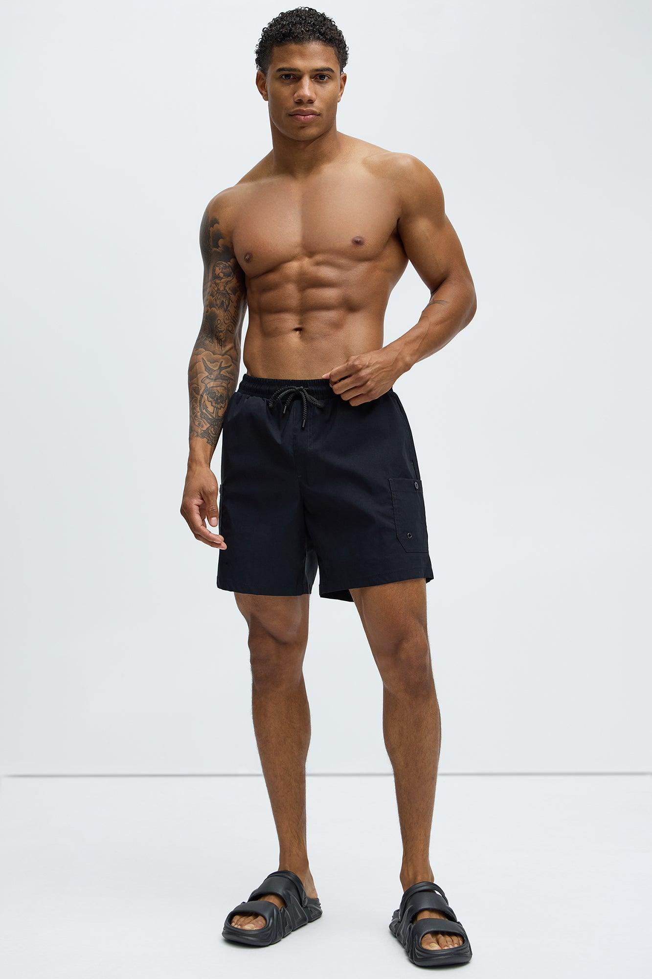 Fortified Pocket Swim Classic Trunk - Black Product Image