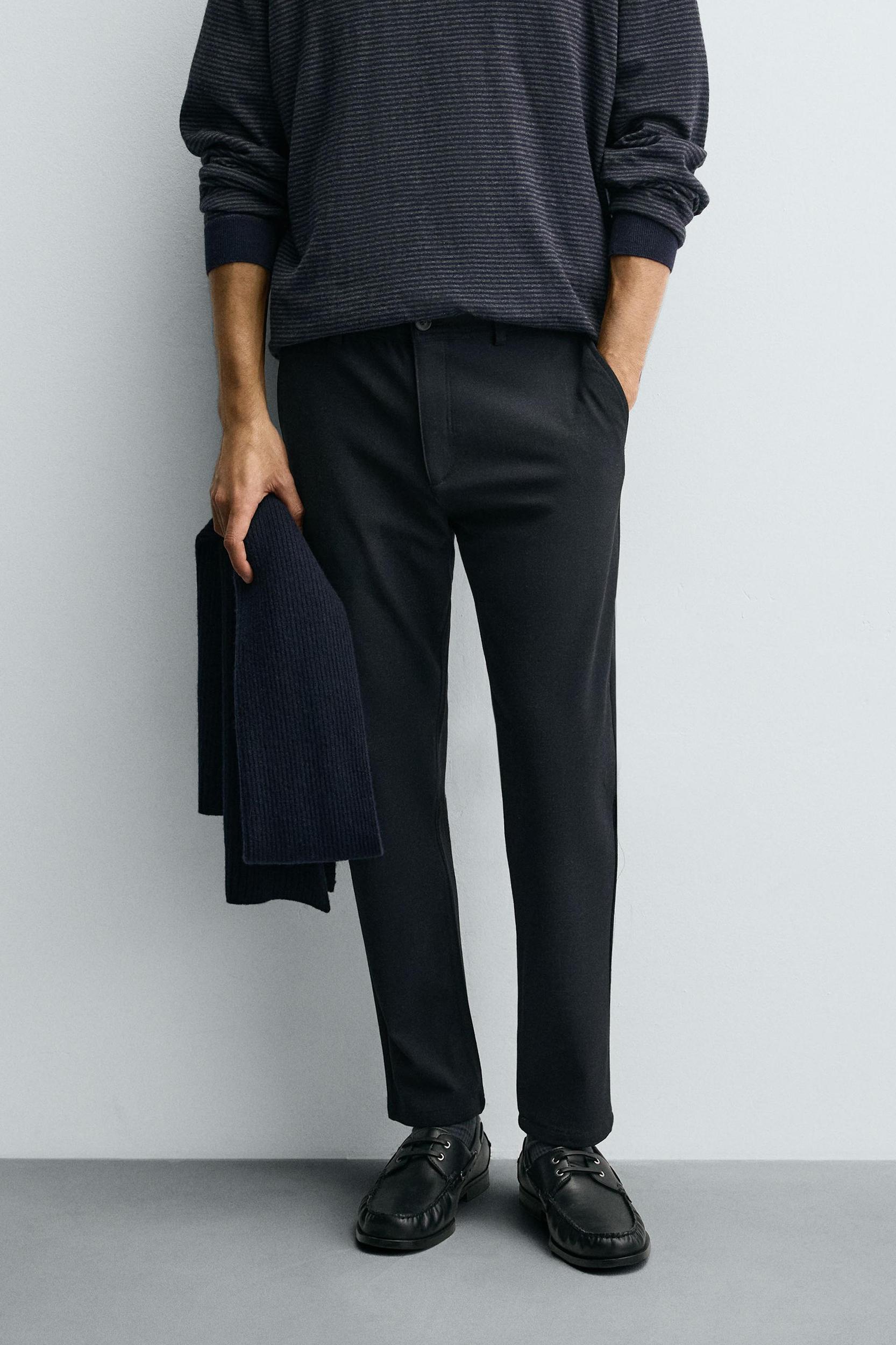 TEXTURED STRETCH CHINO PANTS Product Image