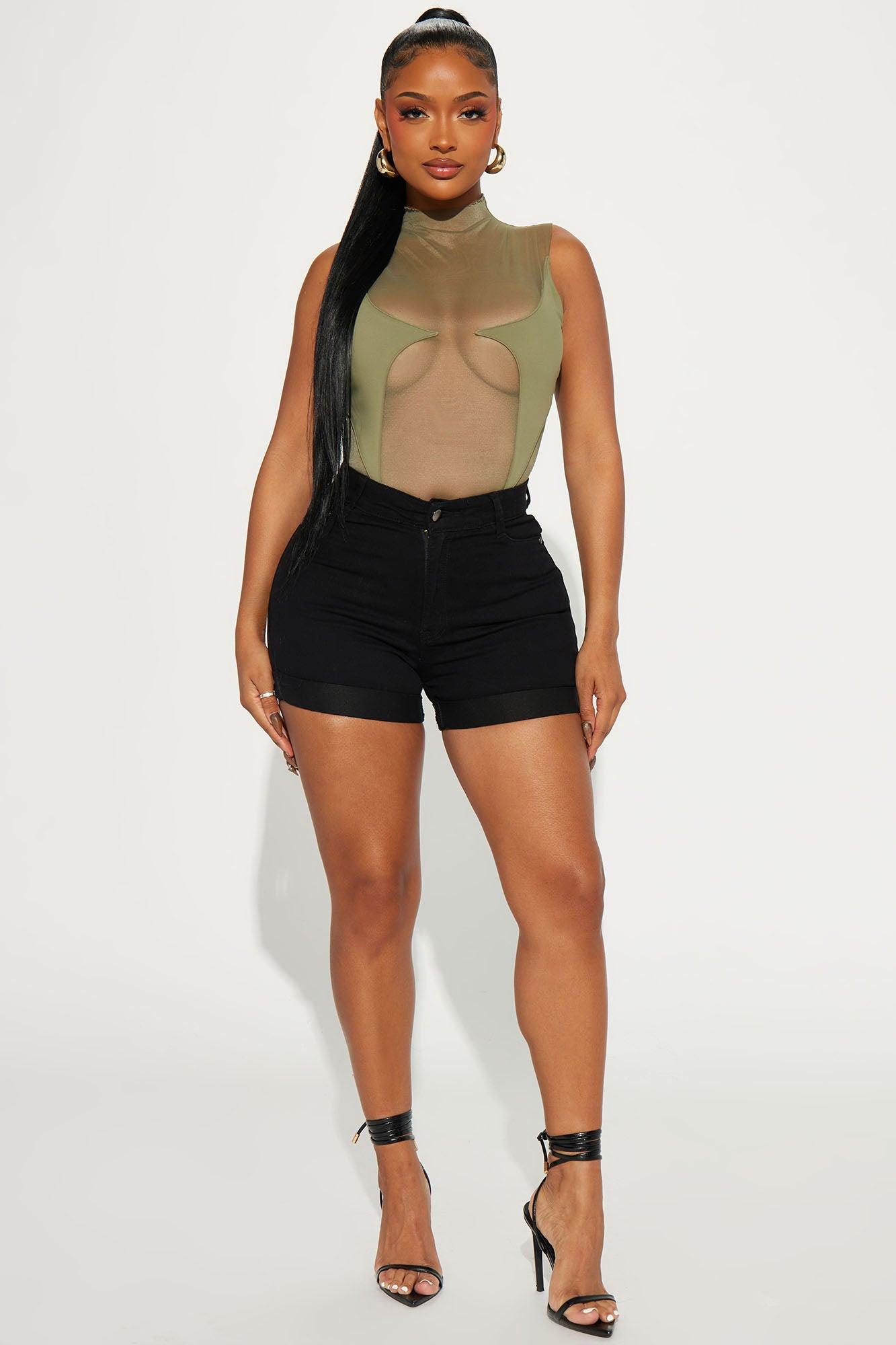 Carter Denim Shorts - Black Product Image