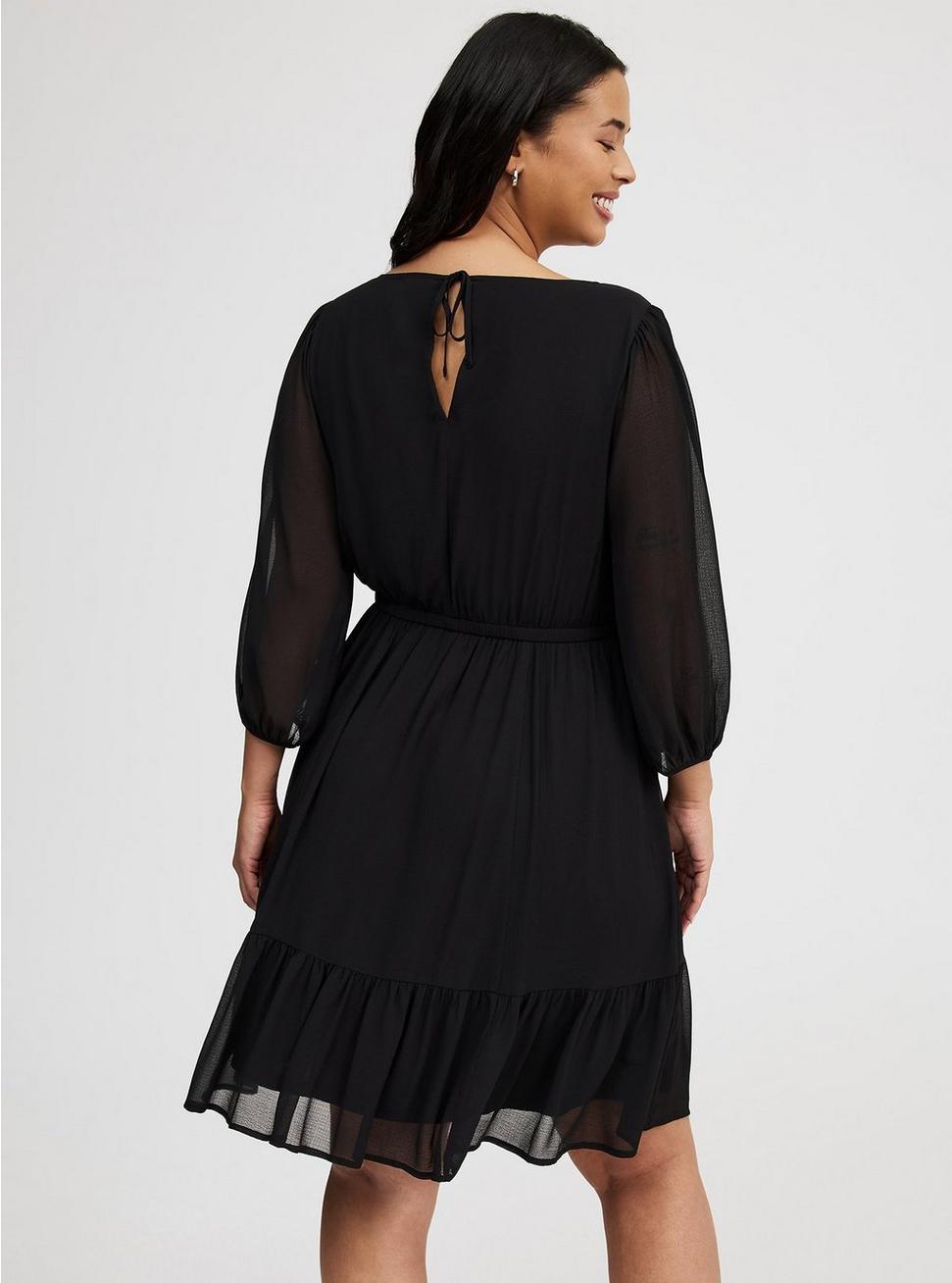 Mini Chiffon Tiered Babydoll Dress Product Image