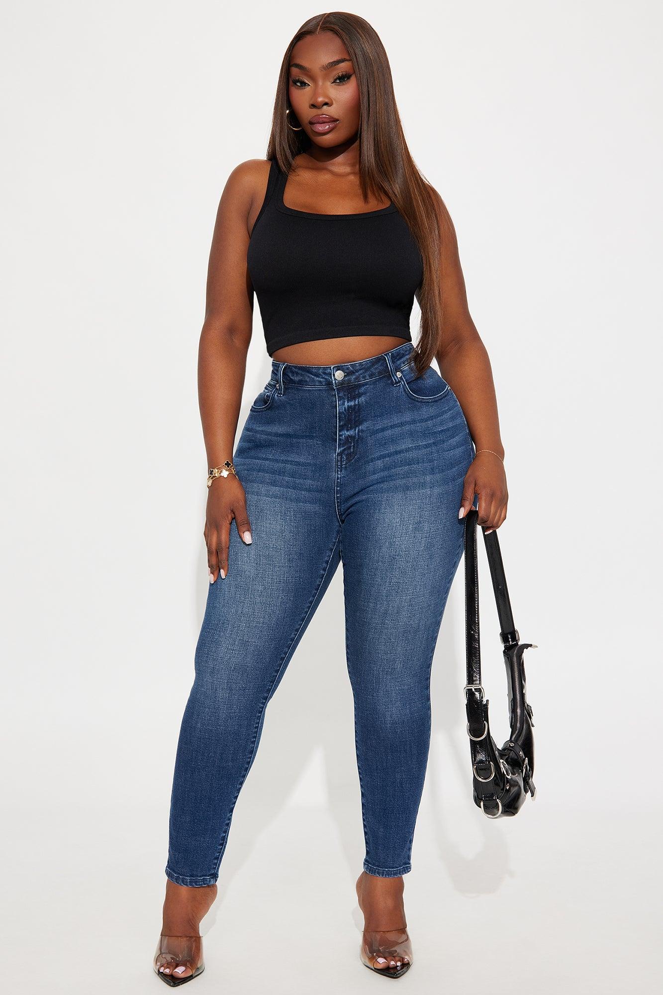 Top Notch High Rise Skinny Jeans - Dark Wash Female Product Image