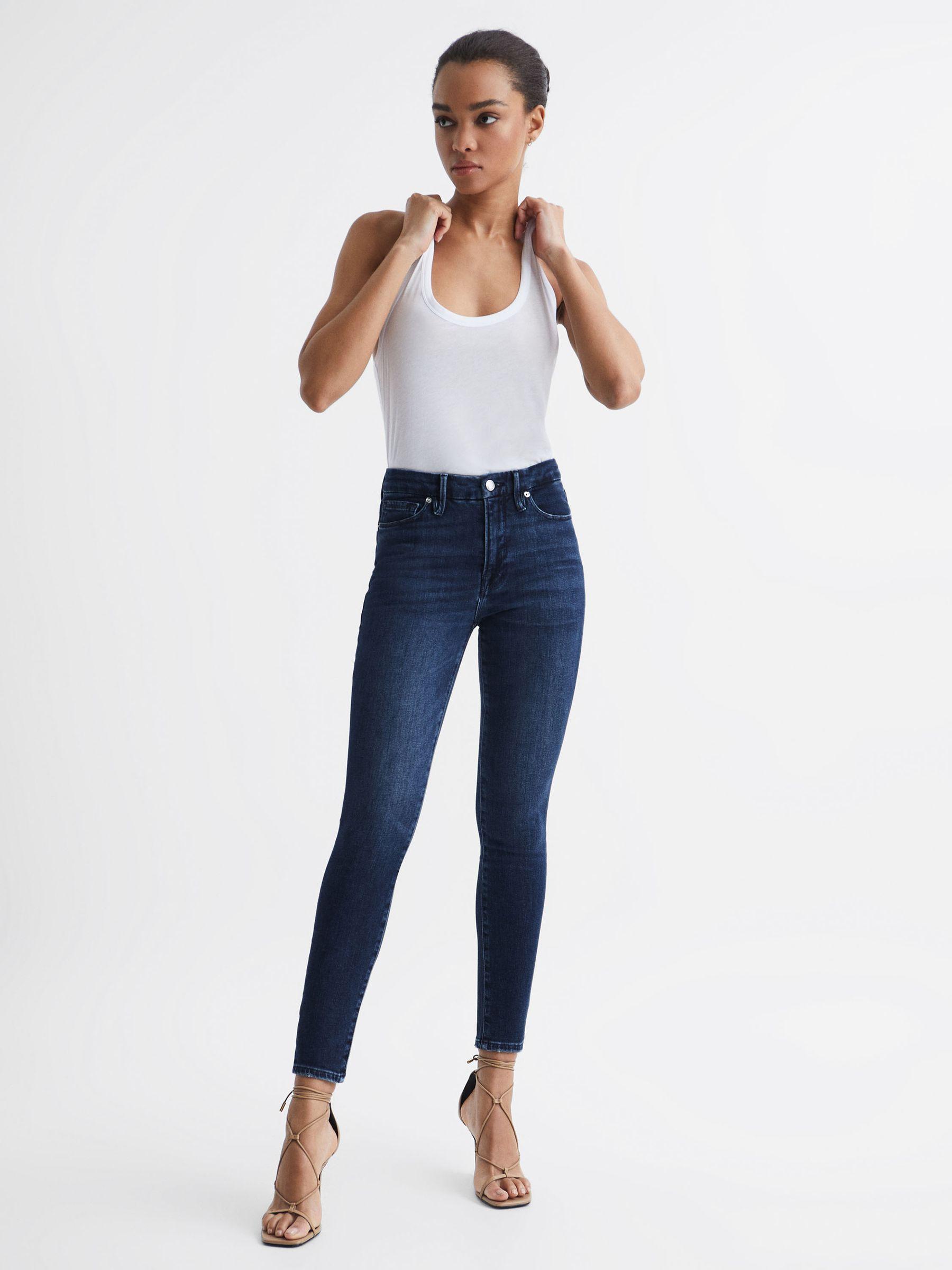 Good American High Waist Skinny Jeans in Indigo Product Image