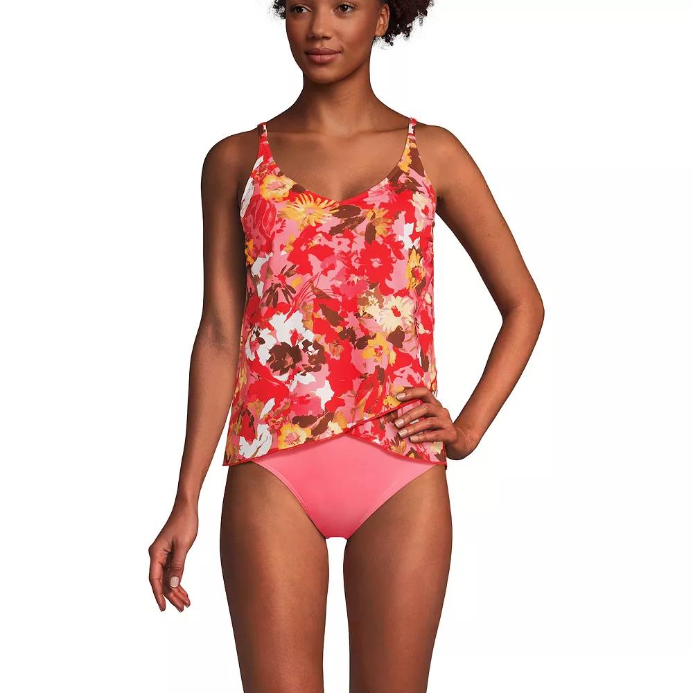 Women's Lands' End Chlorine Resistant Tulip Hem Tankini Swimsuit Top,  Product Image