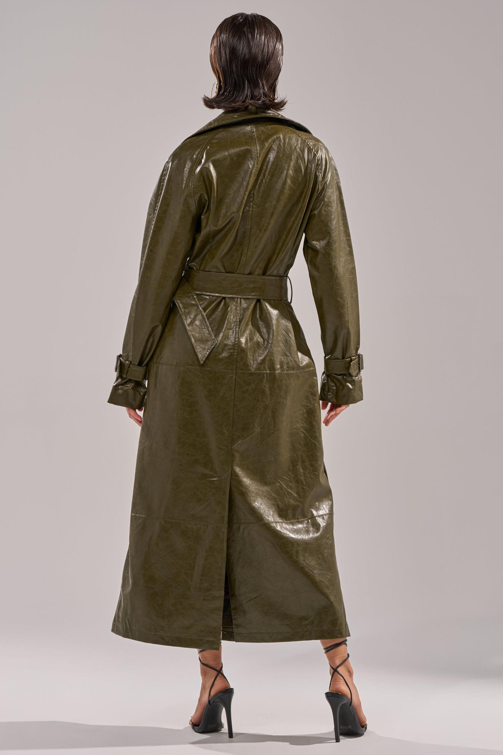 GEMINI EVERYDAY TRENCH IN OLIVE Product Image