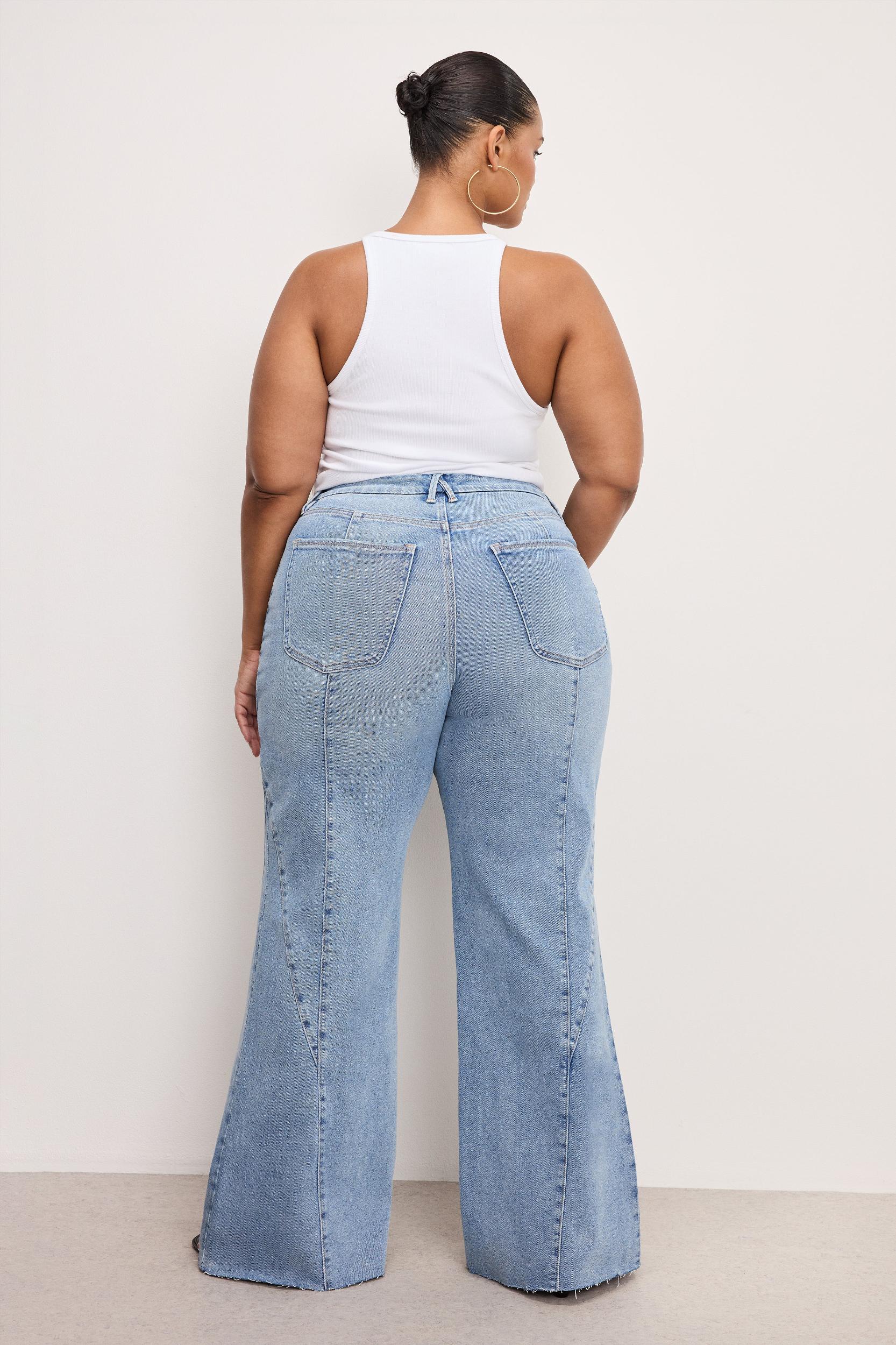 GOOD WAIST PALAZZO JEANS | INDIGO957 Product Image