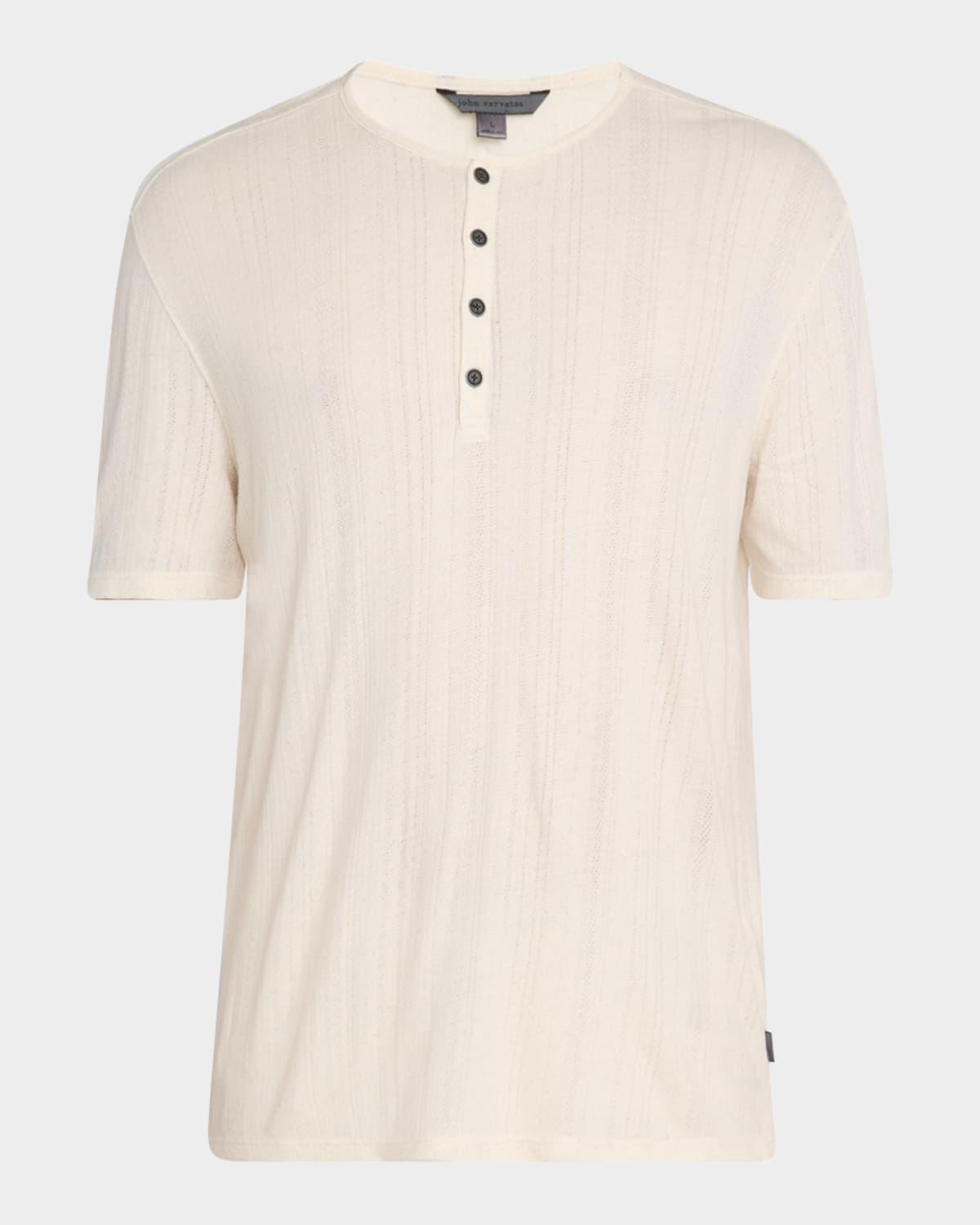 Men's Ciel Ribbed Henley T-Shirt Product Image