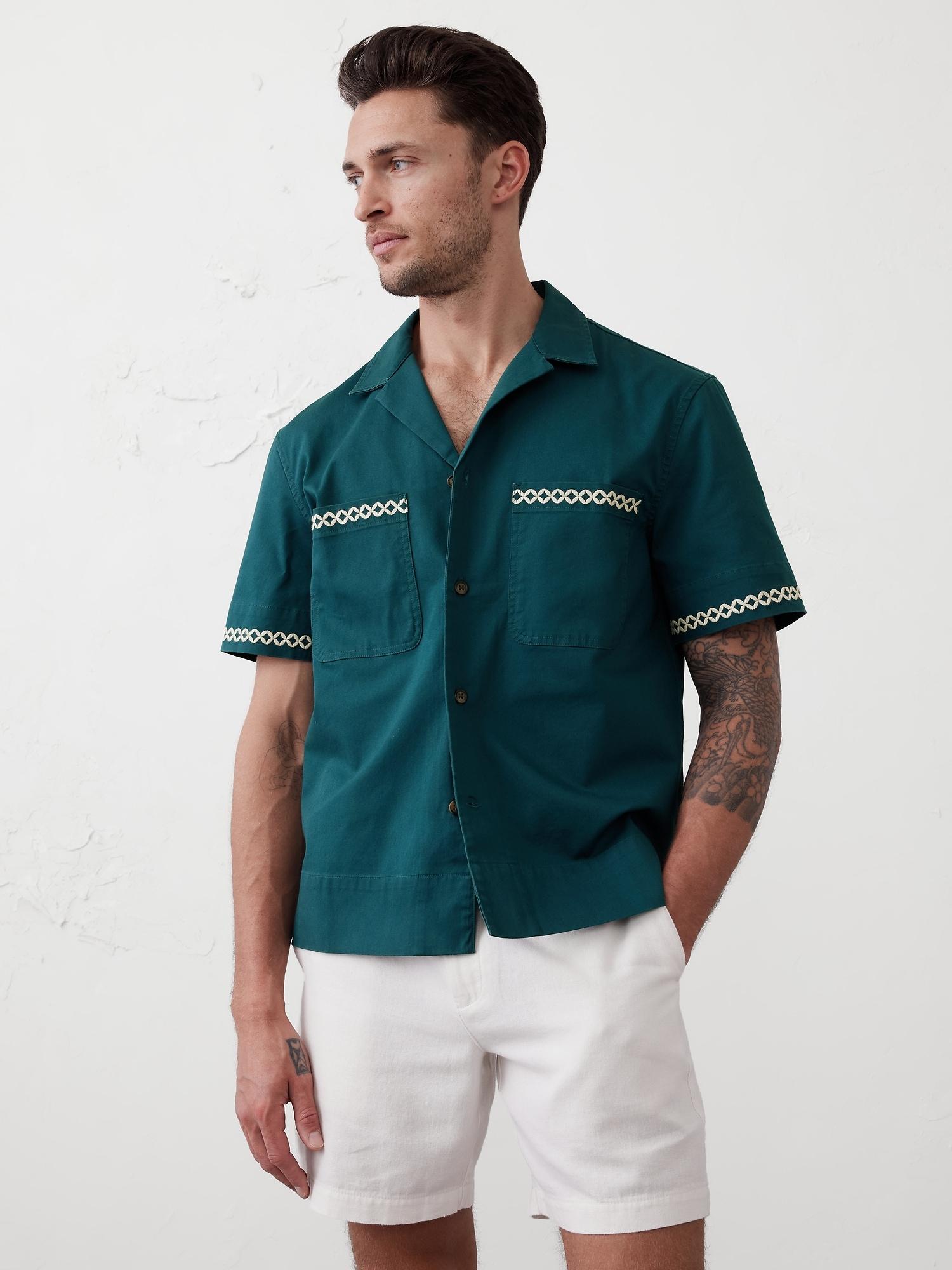 Embroidered Resort Overshirt Product Image