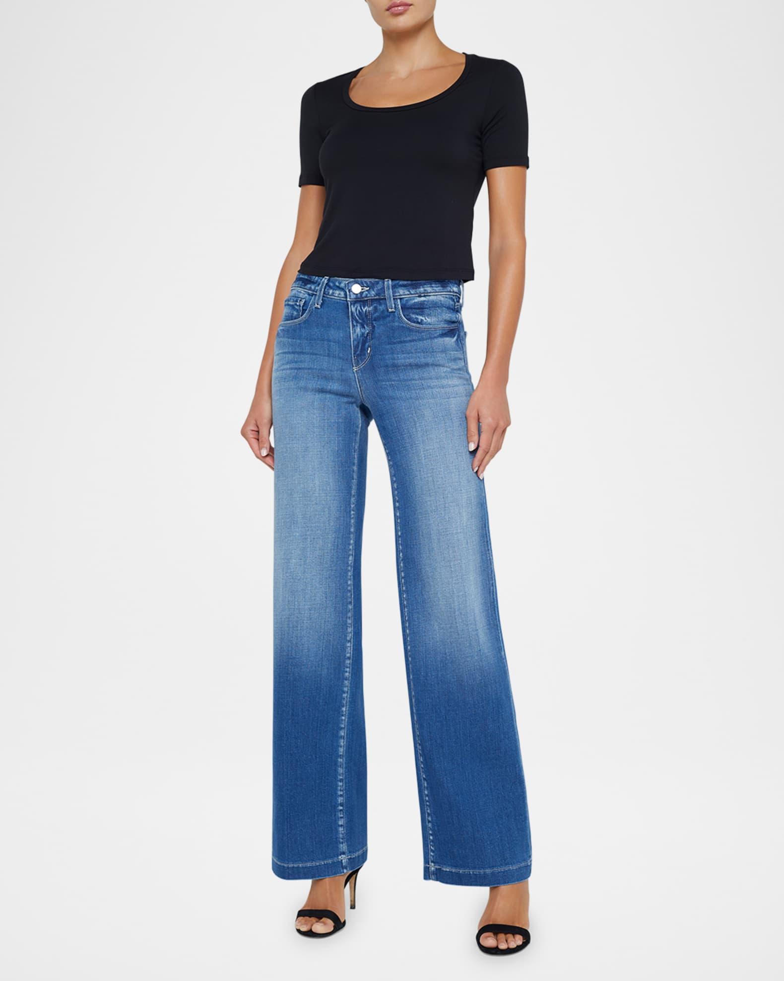 Joanne Low-Rise Wide-Leg Jeans Product Image