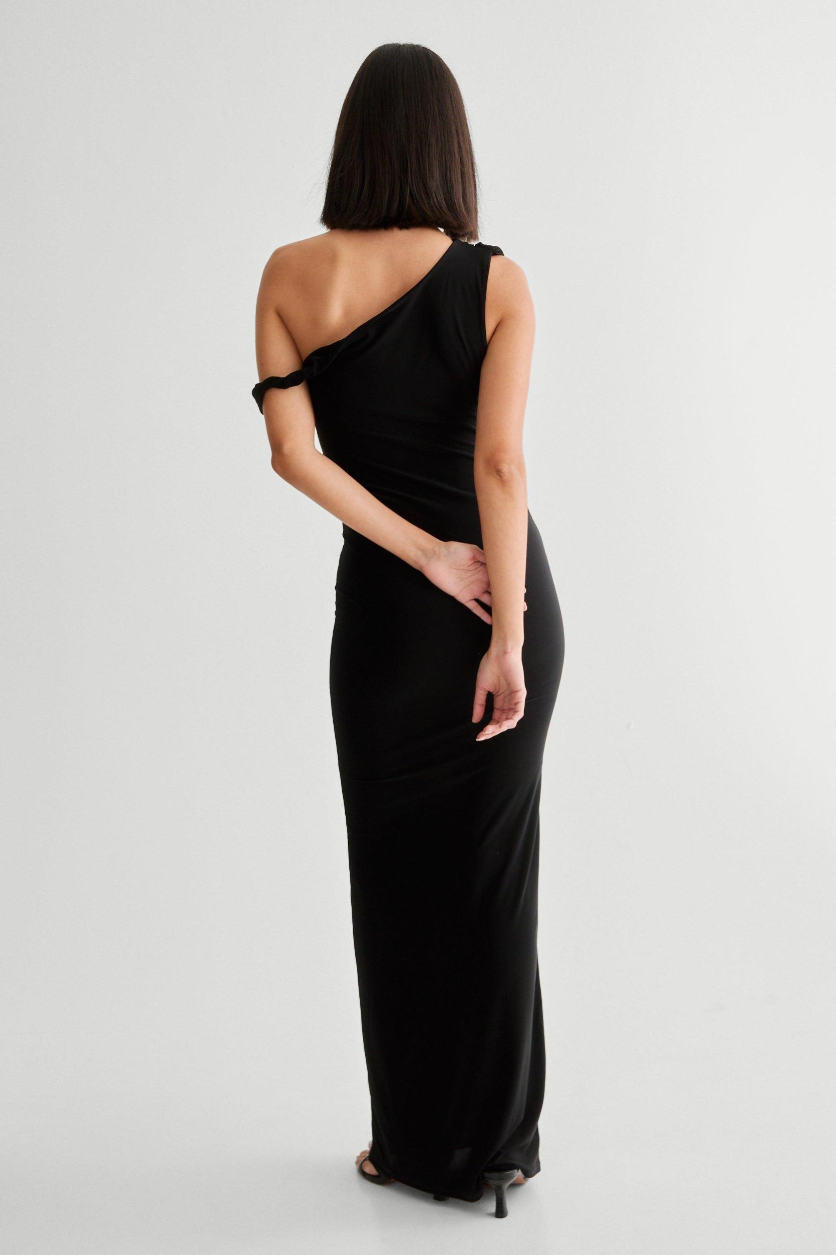 Slinky Off Shoulder Maxi Dress Product Image