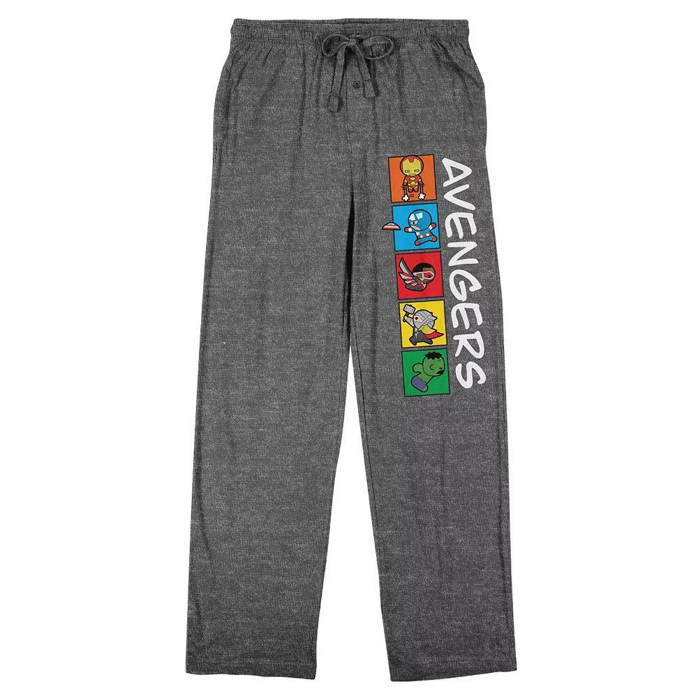 Men's Marvel Kawaii Avengers Pajama Pants, Size: XXL, Gray Product Image