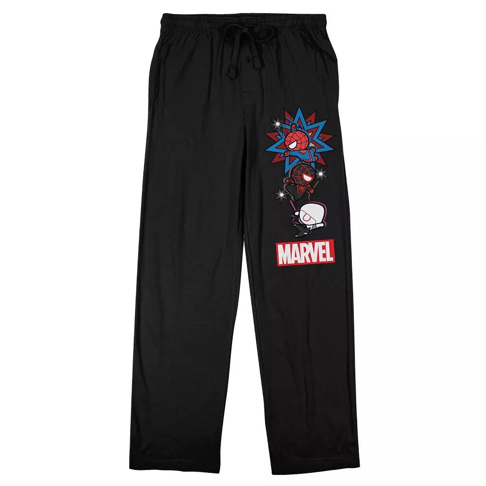 Men's Spider-Man Kawaii Sleep Pants, Size: XL, Black Product Image