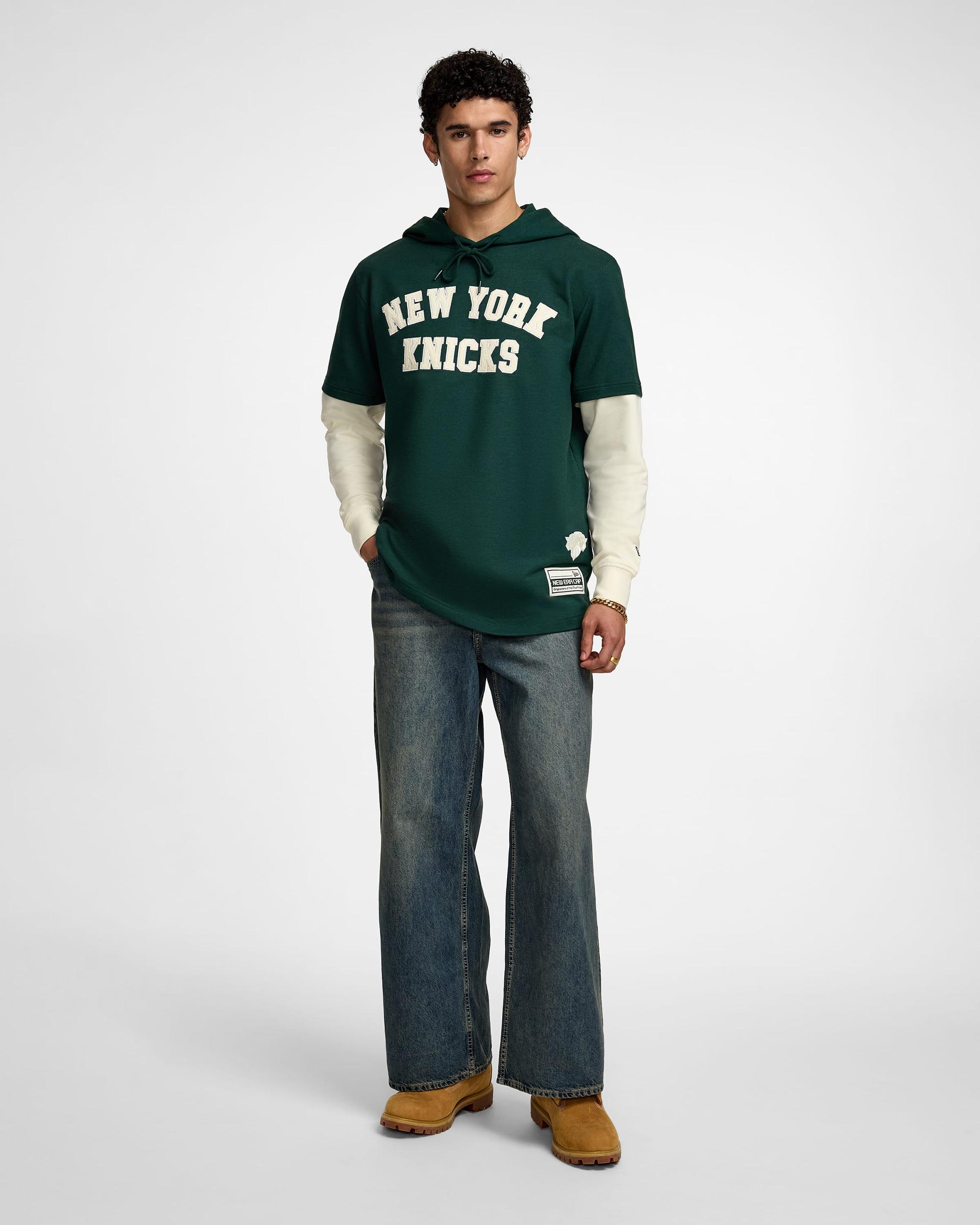 Philadelphia Eagles Dark Green Logo Select Hooded T-Shirt Male Product Image