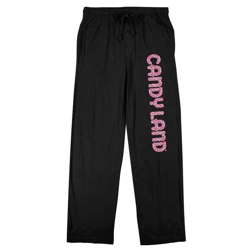 Men's Candyland Logo Sleep Pants, Size: Small, Black Product Image