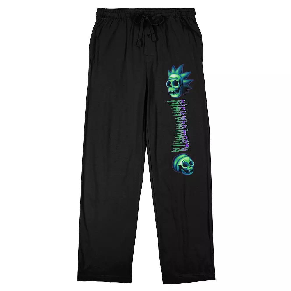 Men's Mega Man Punch Pajama Pants, Size: Medium, Black Product Image