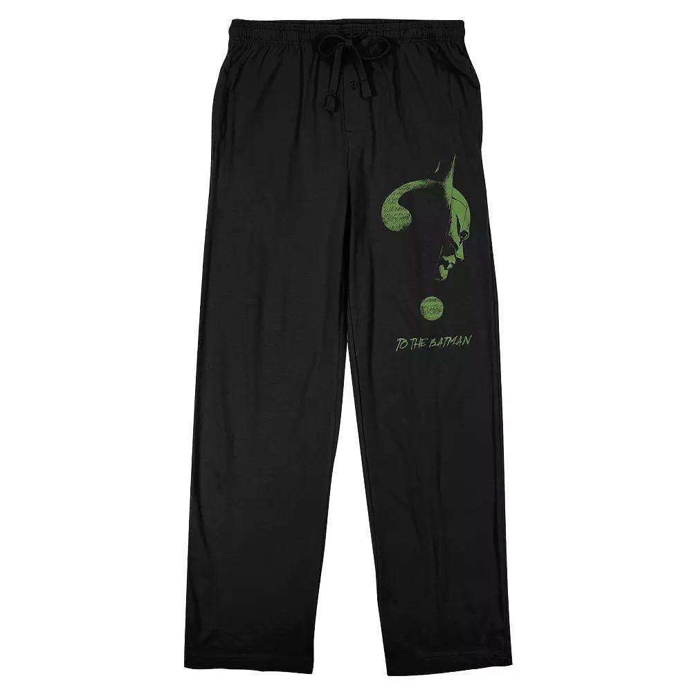 Men's The Batman Riddle Pajama Pants,  Product Image