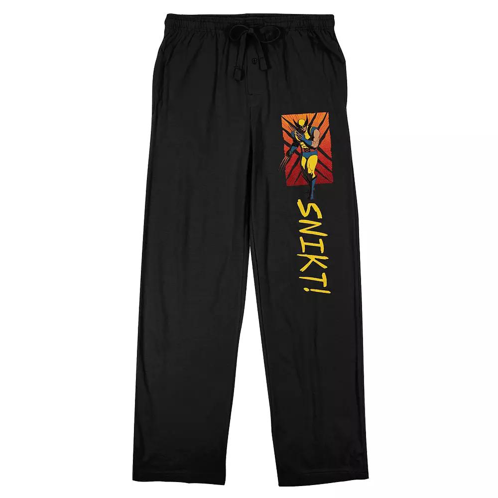 Men's X-Men '97 Wolverine Sleep Pants, Size: Large, Black Product Image
