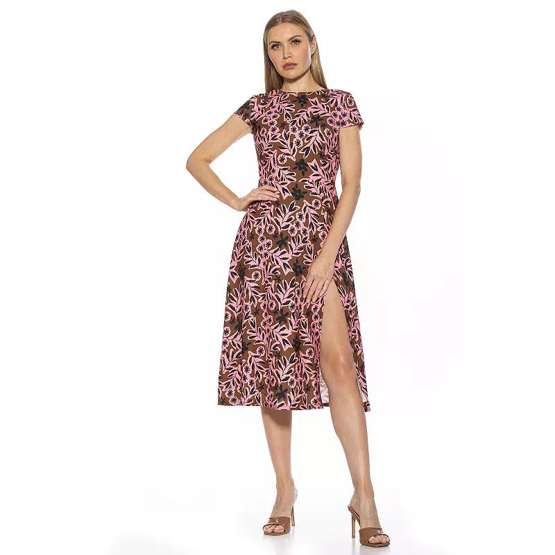 Women's ALEXIA ADMOR Lily High-Slit Midi Dress,  Product Image