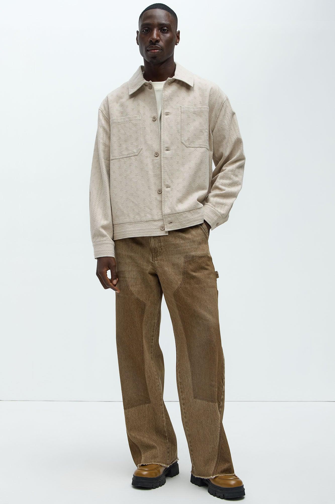 Taza Jacquard Jacket - Tan Product Image