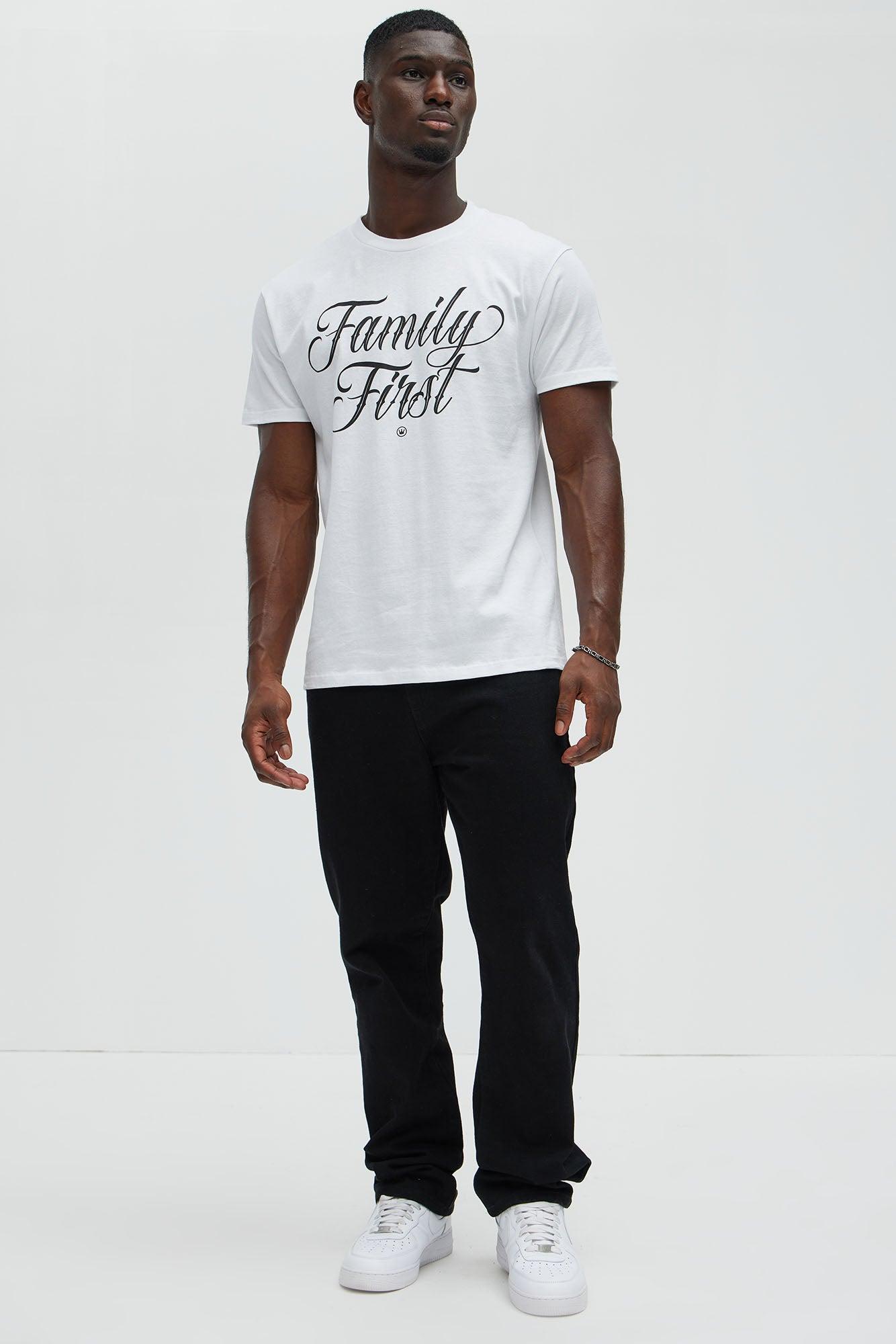 Family First Short Sleeve Tee - White Product Image