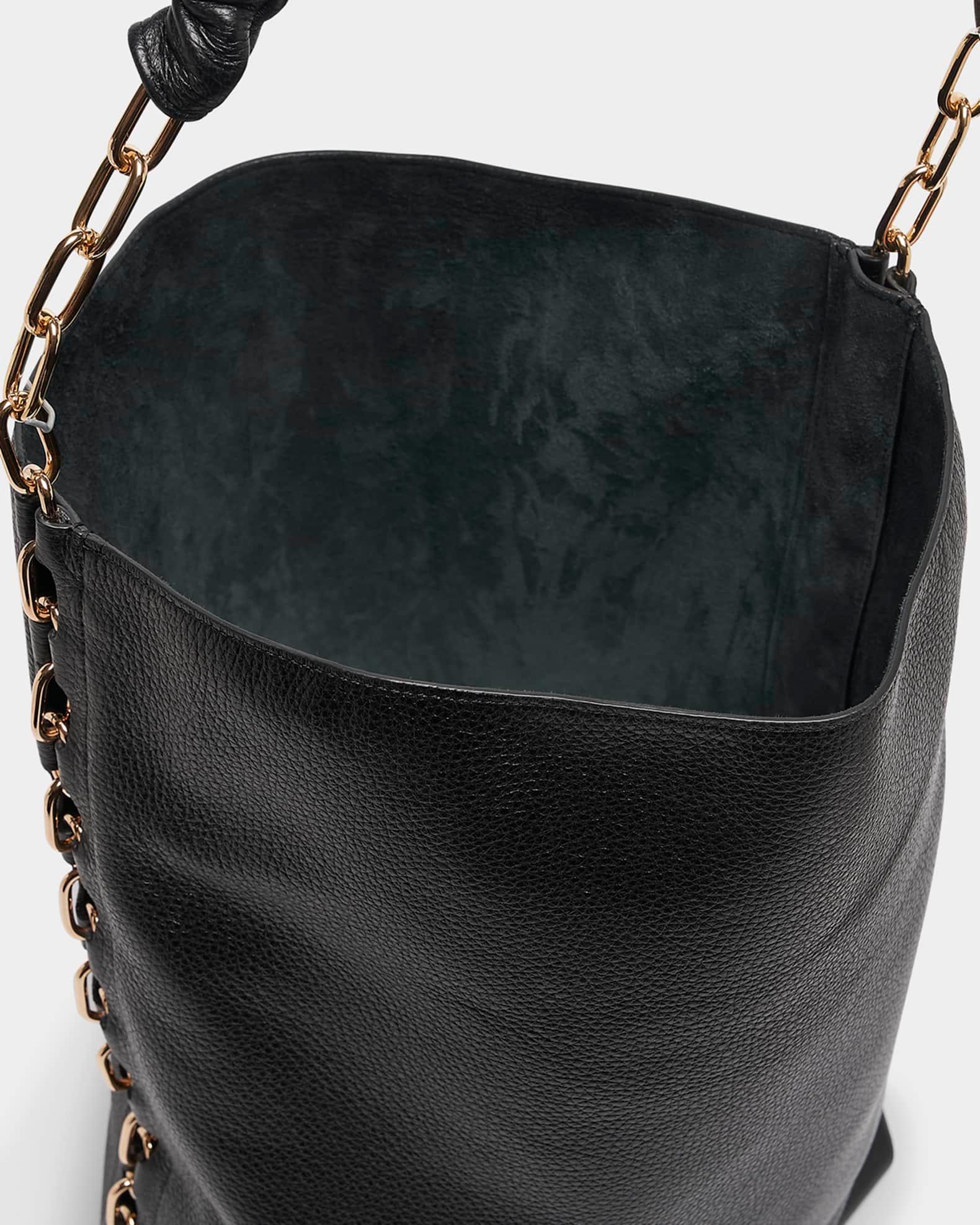 Chain Leather Tote Bag Product Image