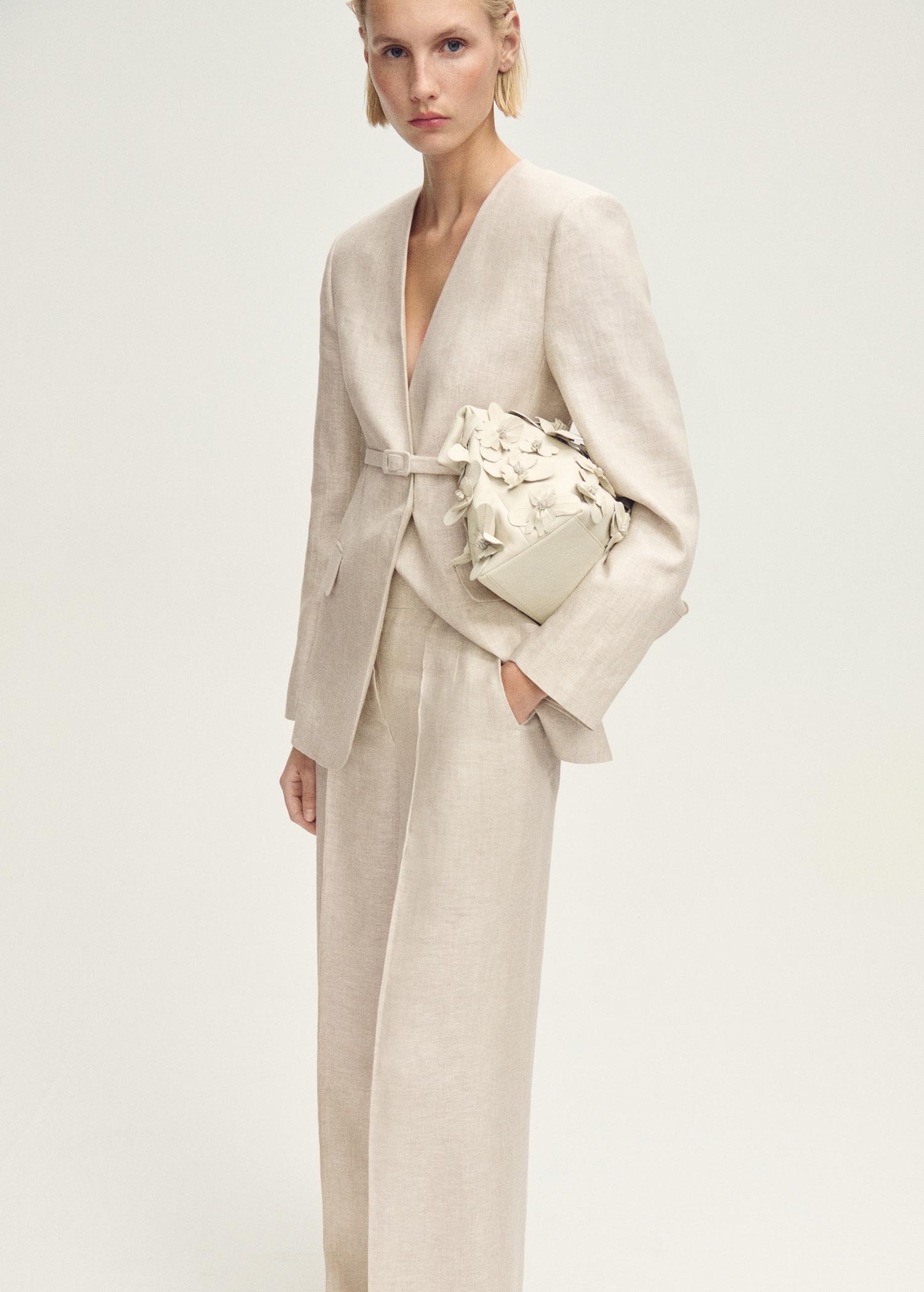 Linen suit trousers - Women | MANGO USA Product Image