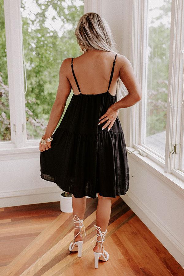 Having A Blast Babydoll Dress In Black Product Image