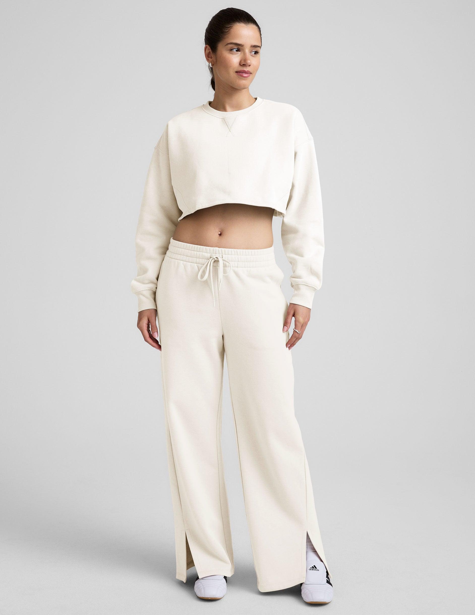 LuxeFleece Cropped Sweatshirt Product Image