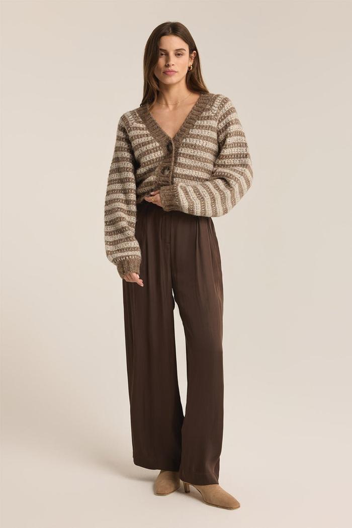 Este Metallic Stripe Cardigan Product Image
