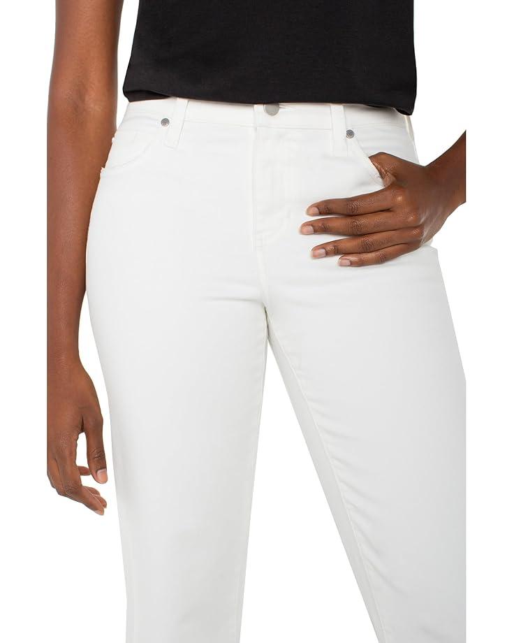 Hannah Crop Flare Jean 25.5in Inseam in White Product Image