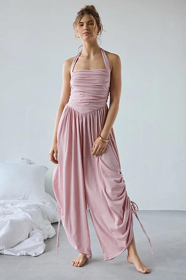 Out From Under Sunkissed Ruched Barrel Leg Jumpsuit Womens at Urban Outfitters Product Image