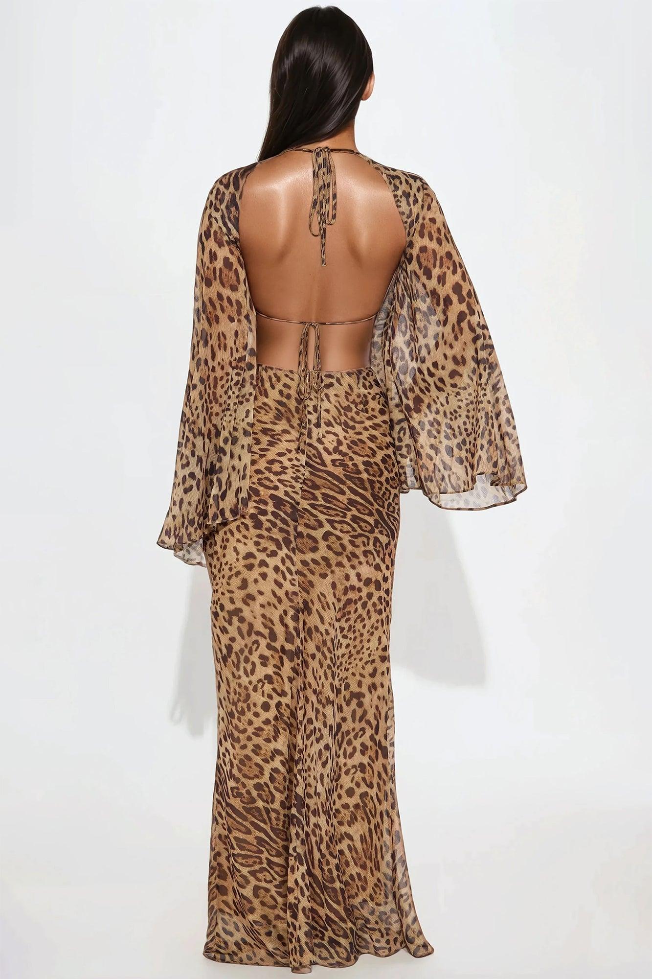 Lavette Leopard Maxi Dress - Leopard Product Image