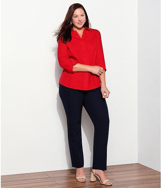 Investments Plus Size the 5TH AVE fit Straight Leg Pants Product Image