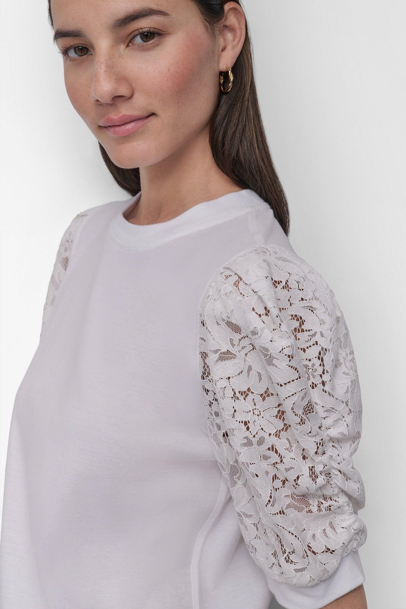 LACE-PANELED TEE Product Image