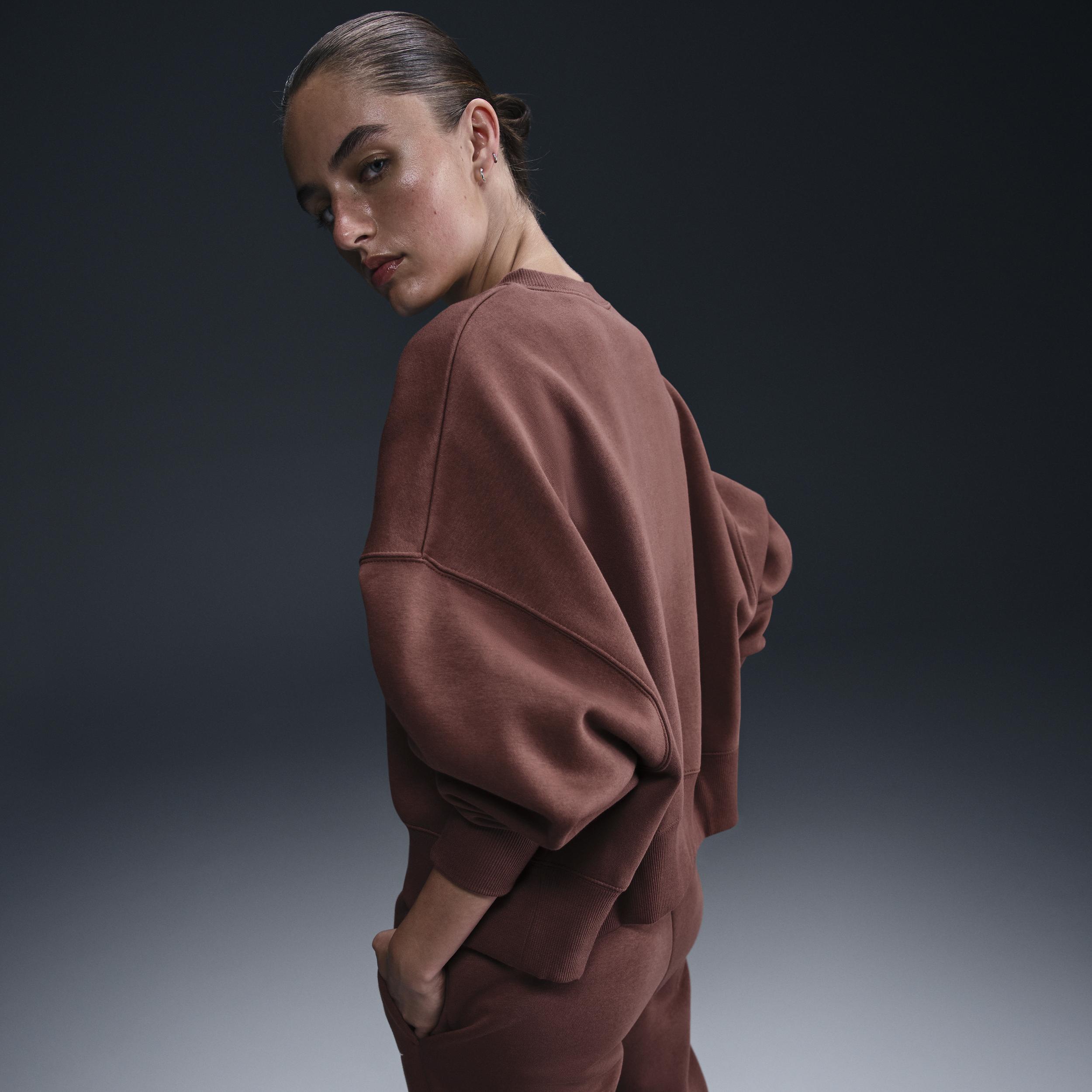 Women's Nike Sportswear Phoenix Fleece Over-Oversized Crew-Neck Sweatshirt Product Image